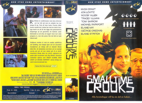SMALL TIME CROOKS (Vhs-Omslag)