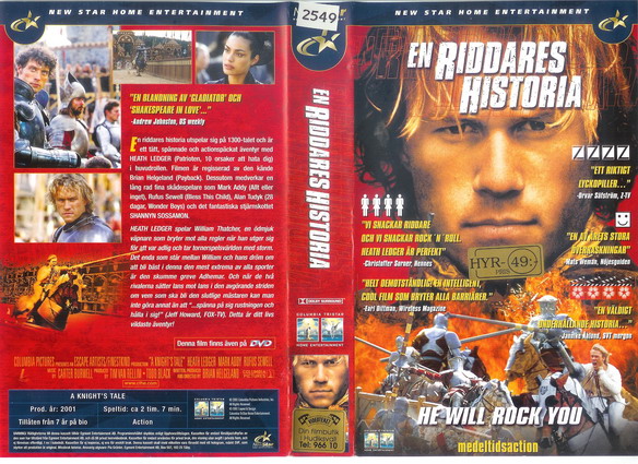EN RIDDARES HISTORIA (VHS)