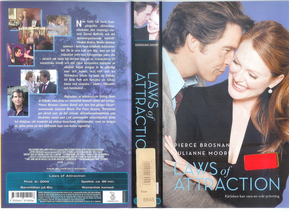 LAWS OF ATTRACTION  (Vhs-Omslag)
