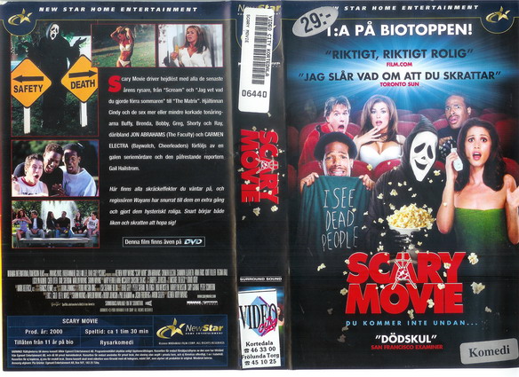 SCARY MOVIE (Vhs-Omslag)