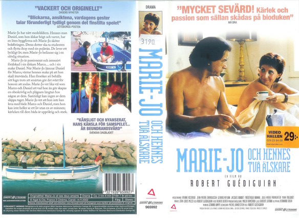 Marie-Jo och hennes två älskare (VHS)