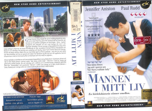 MANNEN I MITT LIV (VHS)