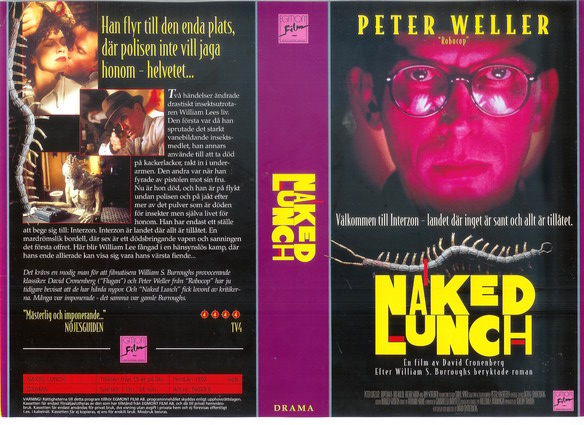 NAKED LUNCH (Vhs-Omslag)