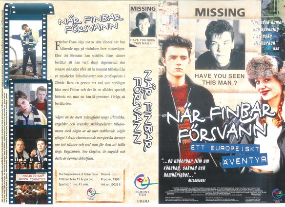 NÄR FINBAR FÖRSVANN (Vhs-Omslag)