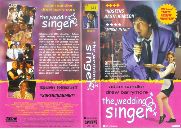 WEDDING SINGER(vhs-omslag)