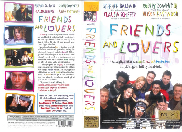 FRIENDS AND LOVERS (vhs omslag)