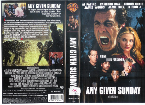 ANY GIVEN SUNDAY (VHS)