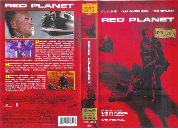 RED PLANET (vhs-omslag)