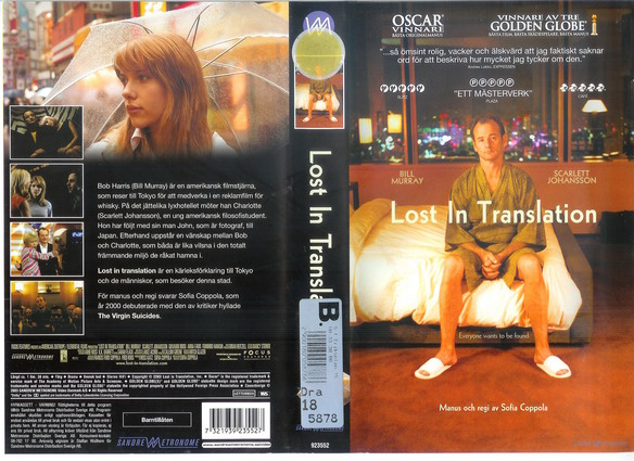 LOST IN TRANSLATION (VHS)