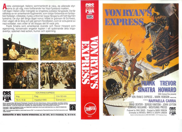 VON RYAN EXPRESS (VHS)
