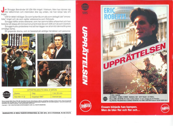 UPPRÄTTELSEN (vhs-omslag)
