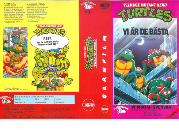 TURTLES 10 (vhs-omslag)