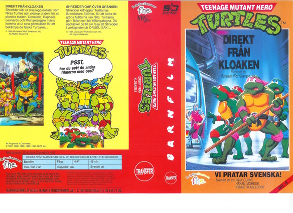 TEENAGE MUTANT HERO TURTLES Nr 8(VHS)