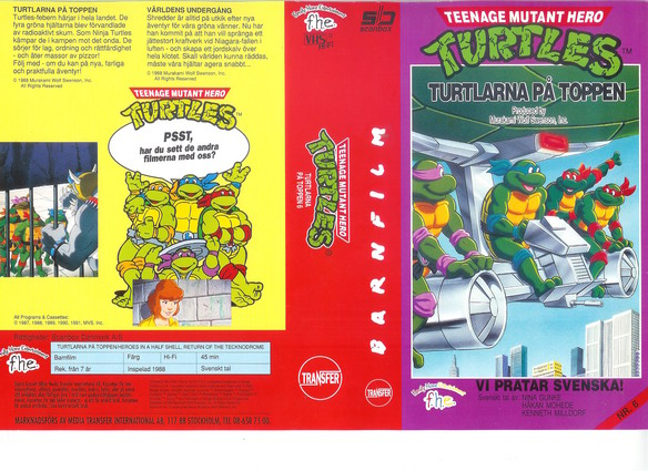 TURTLES 6 (vhs-omslag)