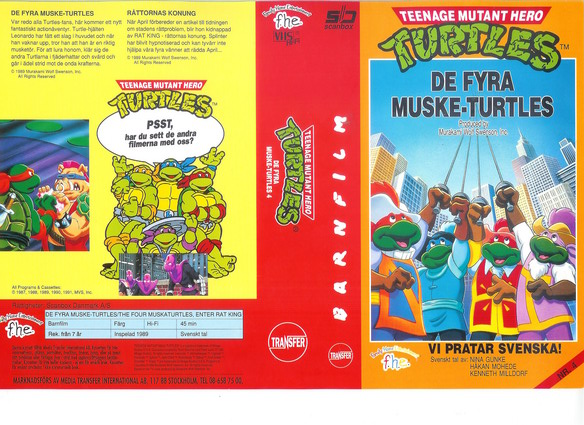 TURTLES 4 (vhs-omslag)