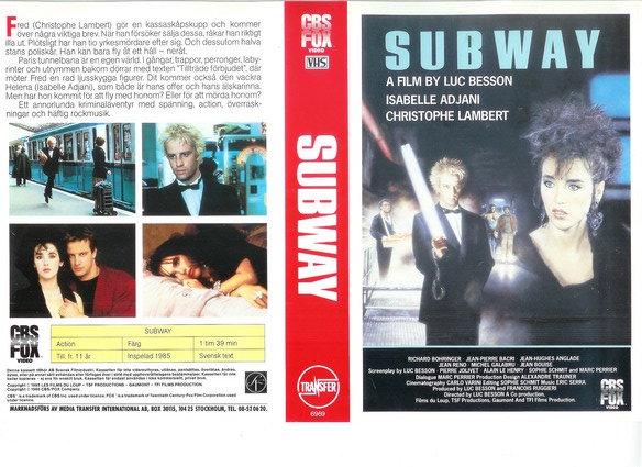 SUBWAY (vhs-omslag)