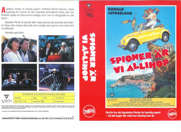 SPIONER ÄR VI ALLIHOP (vhs-omslag)