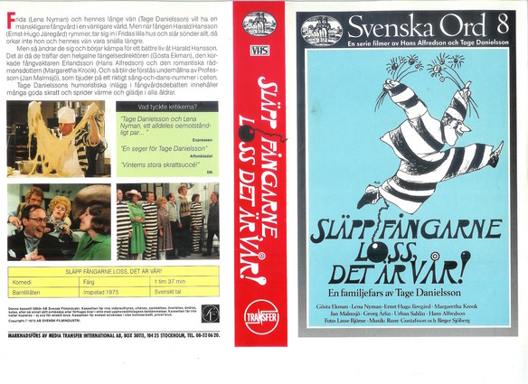 SLÄPP FÅNGARNE LOSS, DET ÄR VÅR (vhs-omslag)