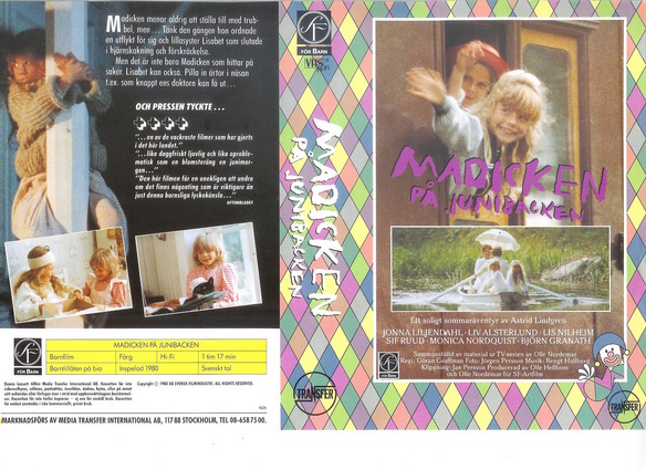 MADICKEN PÅ JUNIBACKEN (vhs-omslag)