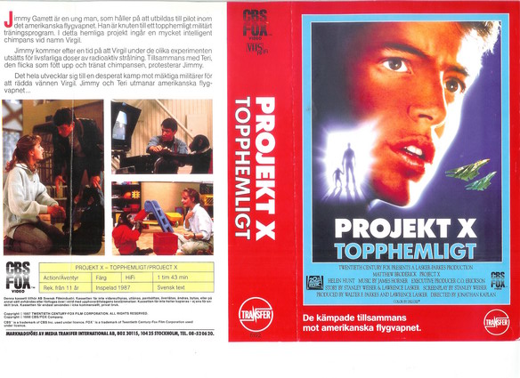 PROJEKT X (vhs-omslag)