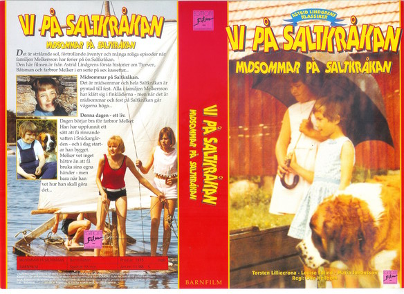 VI PÅ SALTKRÅKAN MIDSOMMAR PÅ SALTKRÅKAN (Vhs-Omslag)