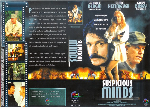 SUSPICIOUS MINDS (Vhs-Omslag)