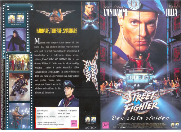 STREETFIGHTER (Vhs-Omslag)