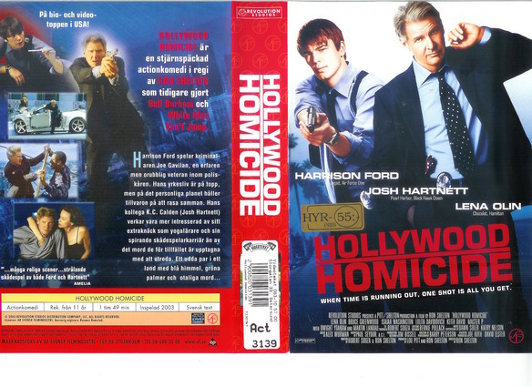 HOLLYWOOD HOMICIDE (VHS)