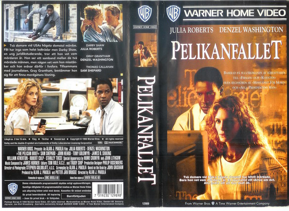 12989 PELIKANFALLET (VHS)