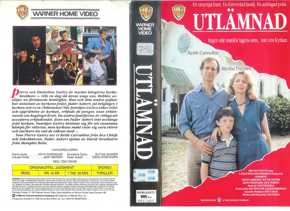 UTLÄMNAD (vhs-omslag)