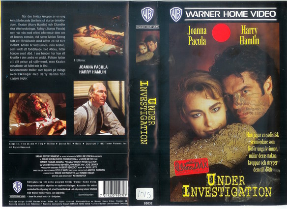 UNDER INVESTIGATION (vhs-omslag)