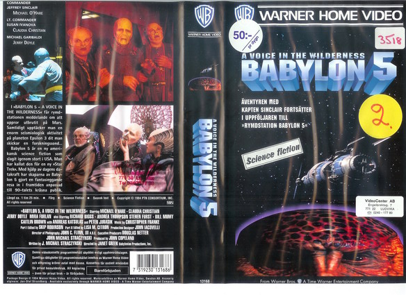 BABYLON 5 A VOICE IN THE WILDERNESS (vhs-omslag)