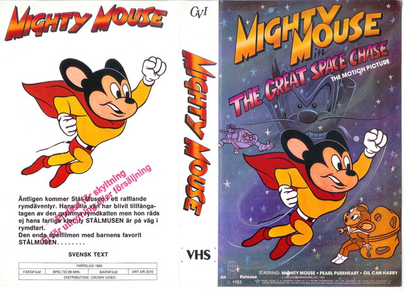 MIGHTY MOUSE (Vhs-Omslag)