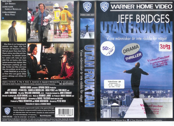 UTAN FRUKTAN (vhs-omslag)
