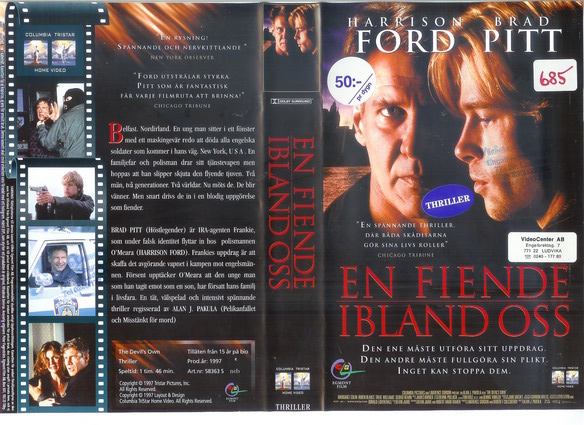 58363 EN FIENDE IBLAND OSS (VHS)