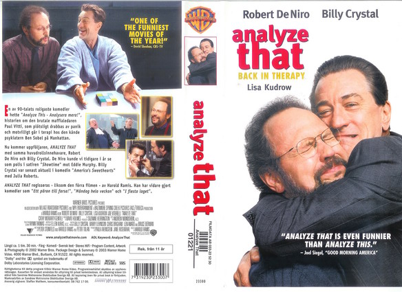 23300 ANALYZE THAT (VHS)