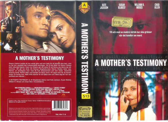 A MOTHER\'S TESTIMONY (VHS)