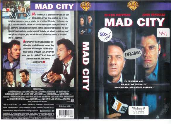 MAD CITY (vhs-omslag)