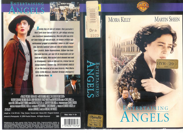 ENTERTAINING ANGELS (vhs-omslag)