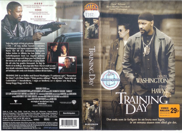 TRAINING DAY (vhs-omslag)