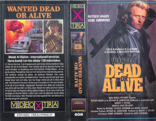 608 WANTED DEAD OR ALIVE (VHS)