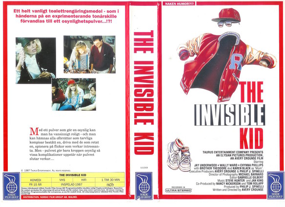 INVISIBLE KID  (Vhs-Omslag)