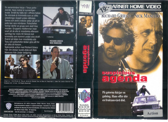 92023 SUSPICIOUS AGENDA (VHS)