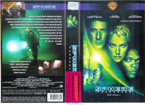 SPHERE FARKOSTEN (vhs-omslag)
