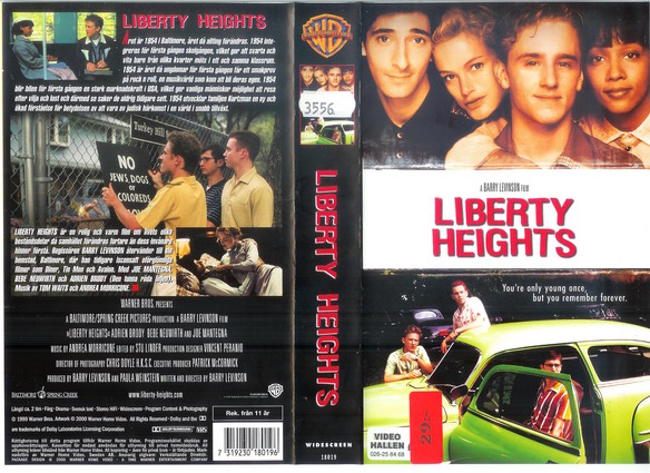LIBERTY HEIGHTS (vhs-omslag)