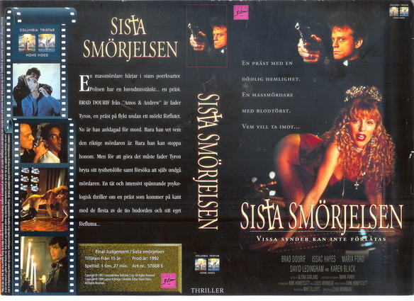 SISTA SMÖRJELSEN (Vhs-Omslag)