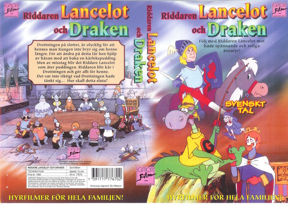 RIDDAREN LANCELOT OCH DRAKEN (Vhs-Omslag)