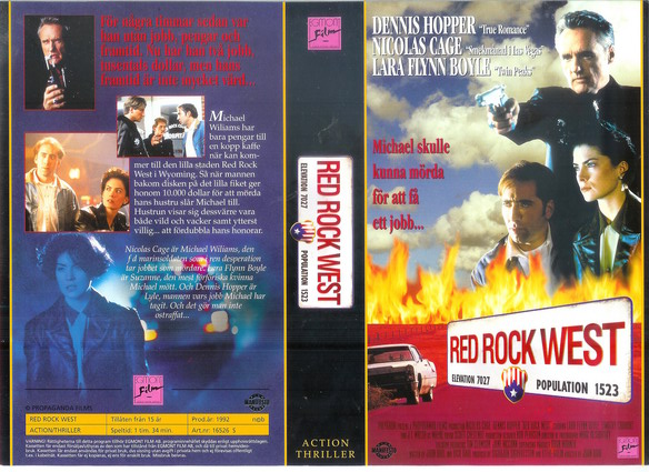 RED ROCK WEST (Vhs-Omslag)