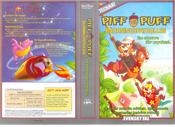 PIFF OCH PUFF RÄDDNINGSPATRULLEN RÄDDNINGSPATRULLEN EN EKORRE FÖ