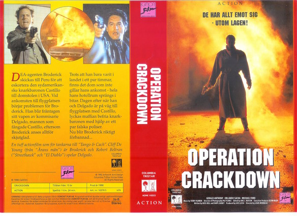 OPERATION CRACKDOWN (Vhs-Omslag)